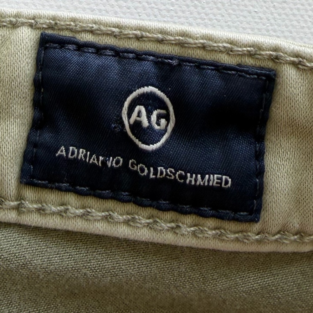 AG Adriano Goldschmied Olive Green Skinny Jeans Size 26 Stretch Mid Rise  Denim - Picture 7 of 16